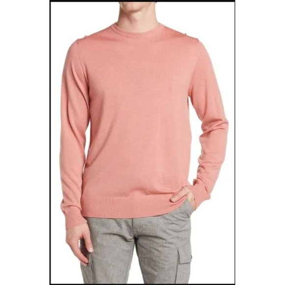 RODD & GUNN Selwyn Wool Crew Neck Sweater Blush X-Large NEW - Picture 1 of 7